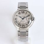 TW Factory Ballon Bleu De Cartier 40mm 2824 Movement White Face SS Strap Watch